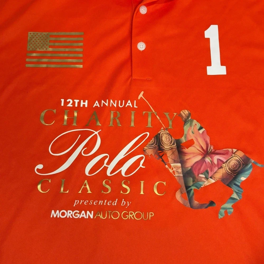 Nike Golf Mens Orange Charity Polo Classic Tampa Bay Shirt DC1963-820 Medium NWT